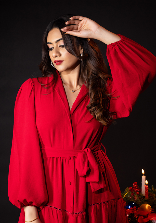 CEFALO CHIC RED DRESS